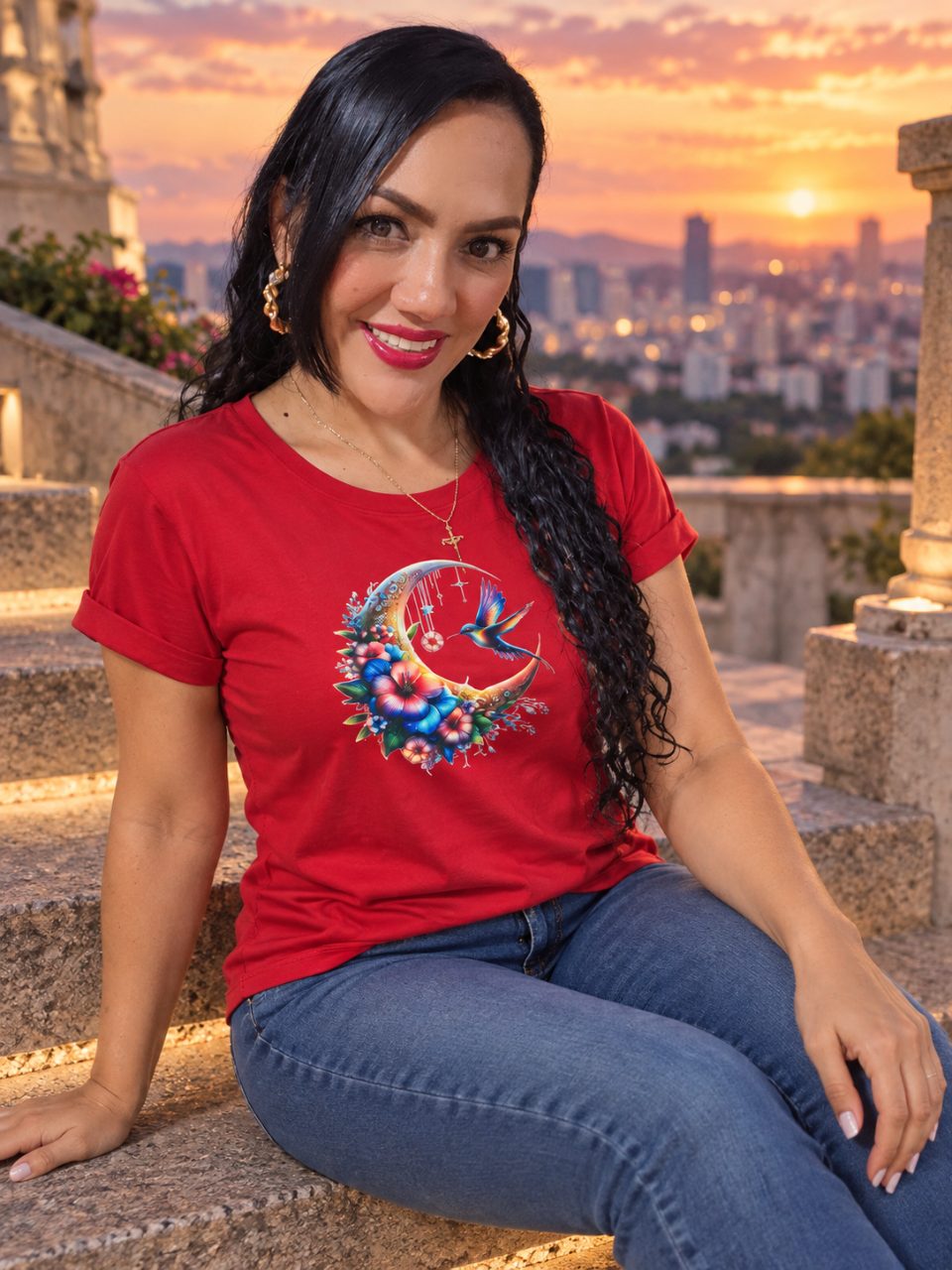 Camiseta tela Fria manga doblada
