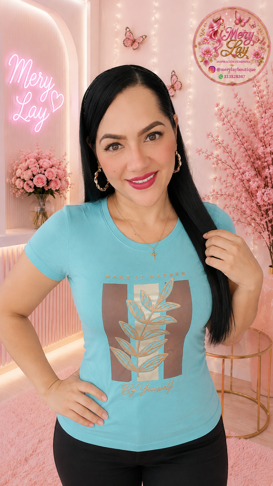Camiseta algodón licrado