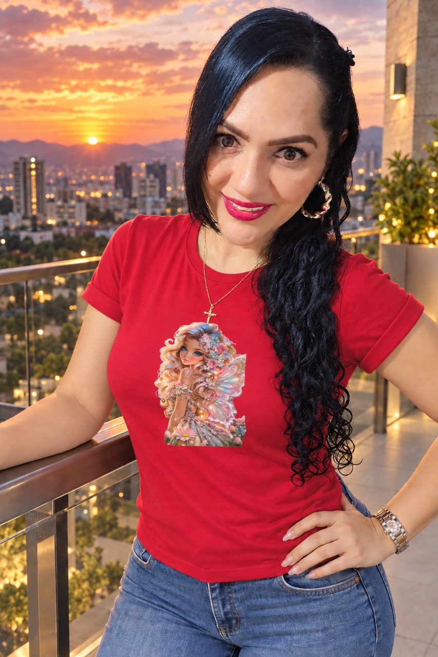 Camiseta tela Fria manga doblada