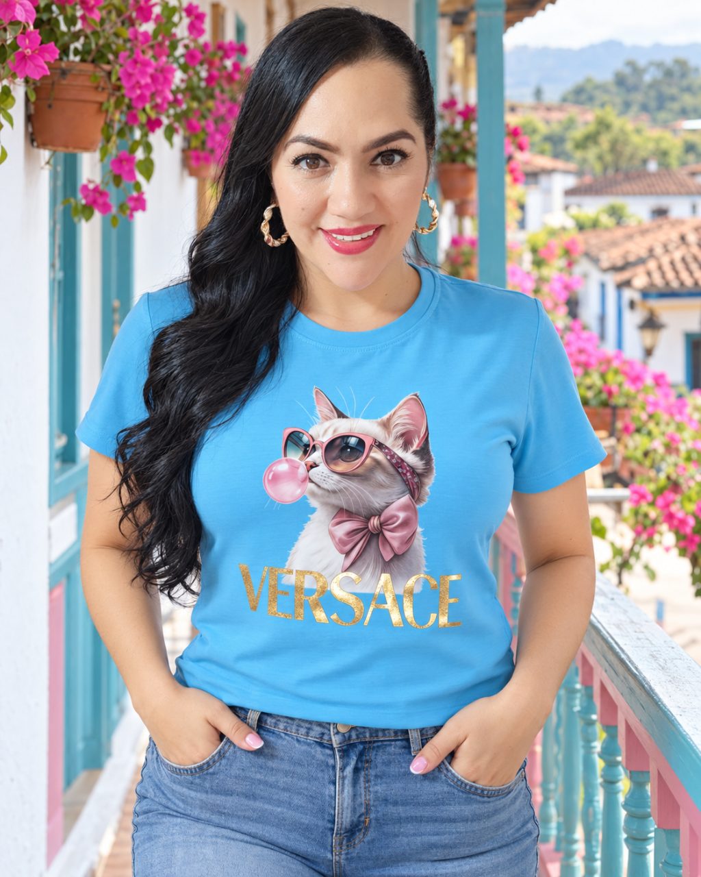 Camiseta algodón licrado semiajustada