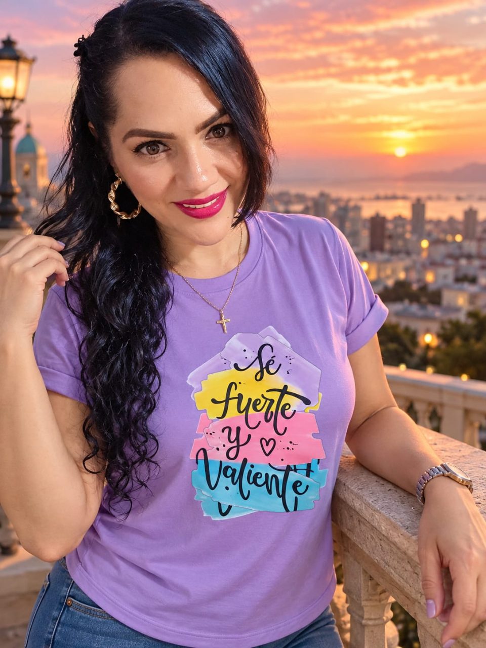 Camiseta tela Fria manga doblada