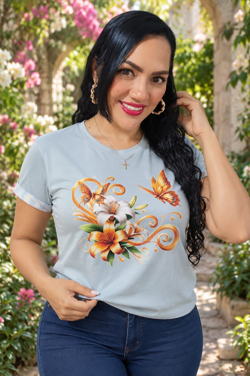 Camiseta tela Fria manga doblada