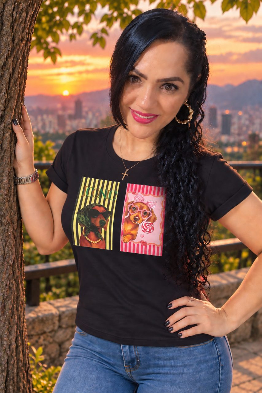 Camiseta tela Fria manga doblada