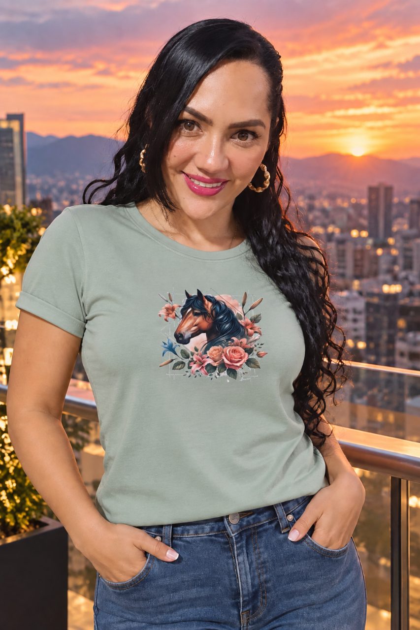 Camiseta tela Fria manga doblada