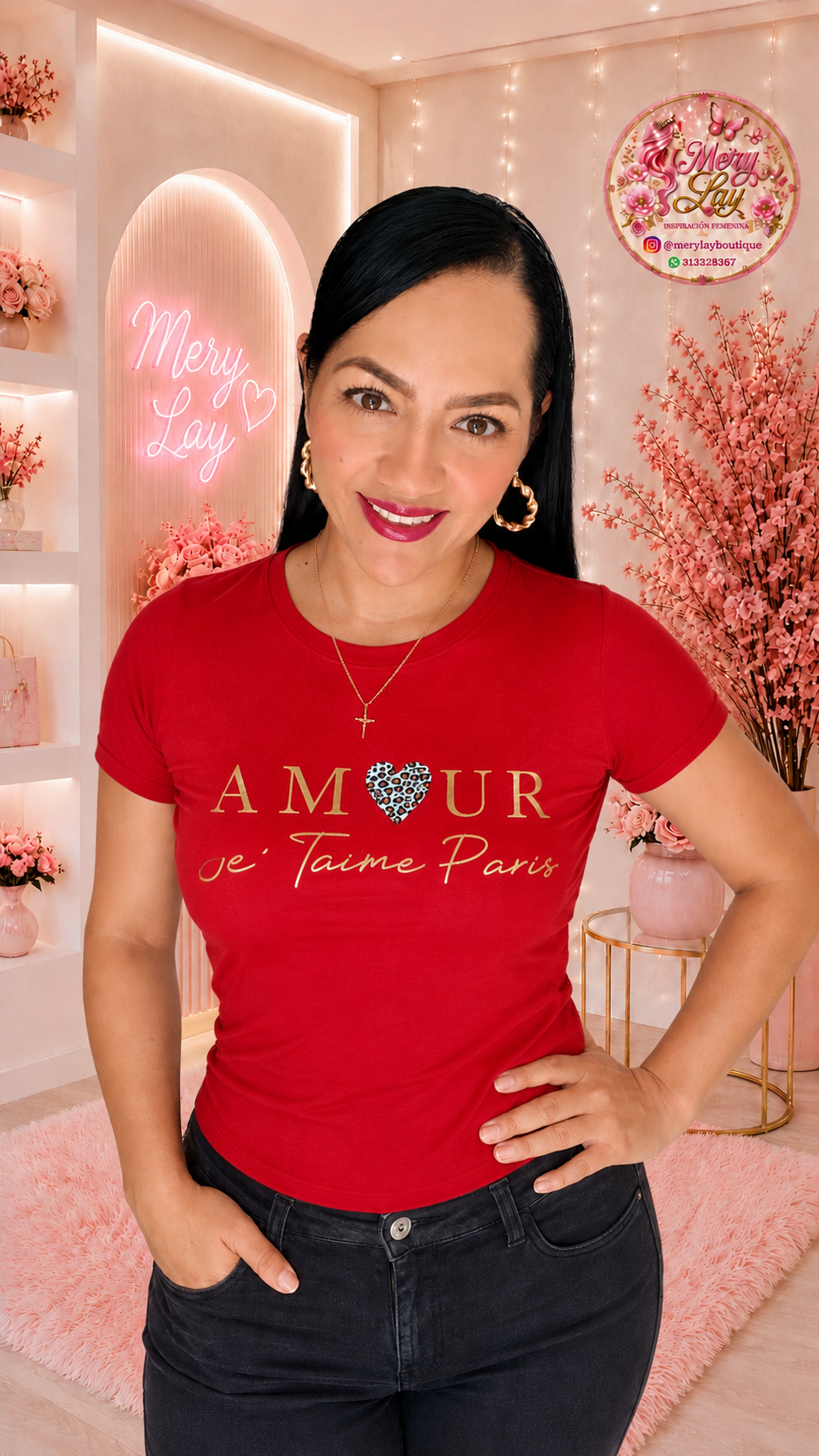 Camiseta algodón licrado