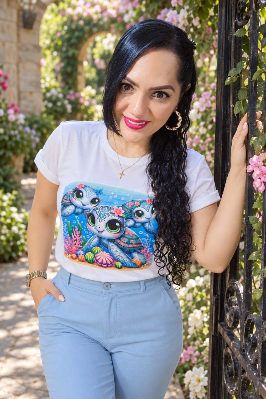 Camiseta tela Fria manga doblada