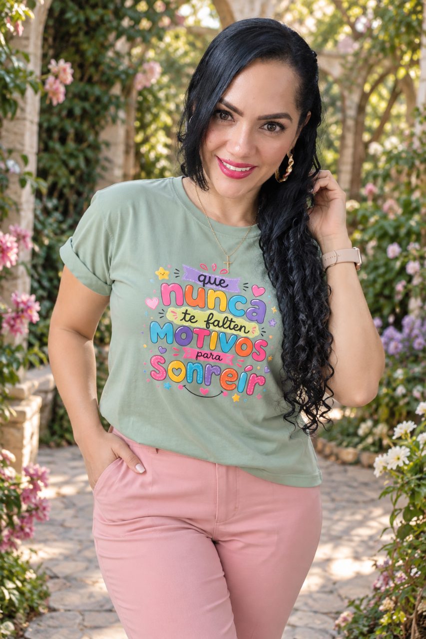 Camiseta tela Fria manga doblada