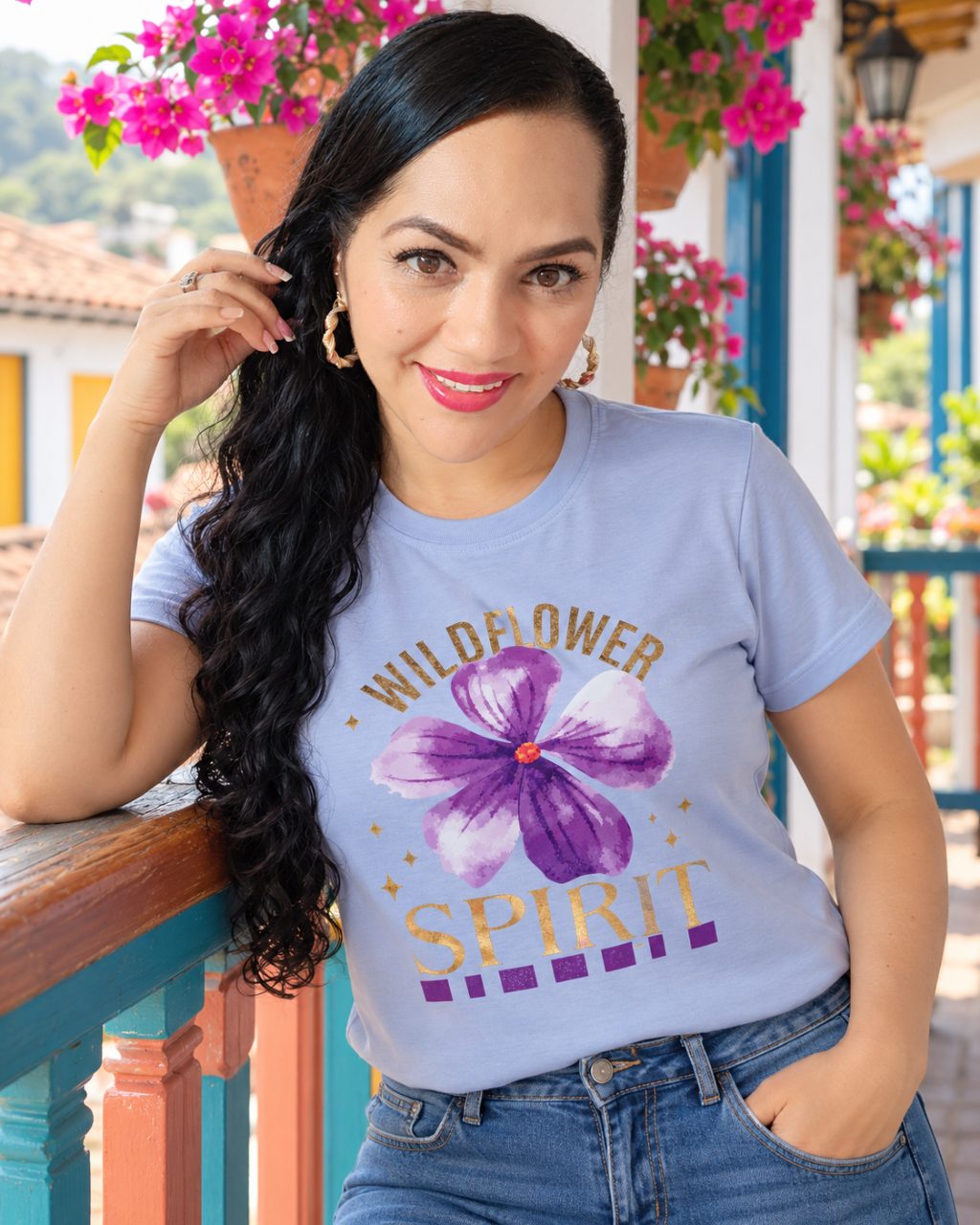 Camiseta algodón licrado semiajustada